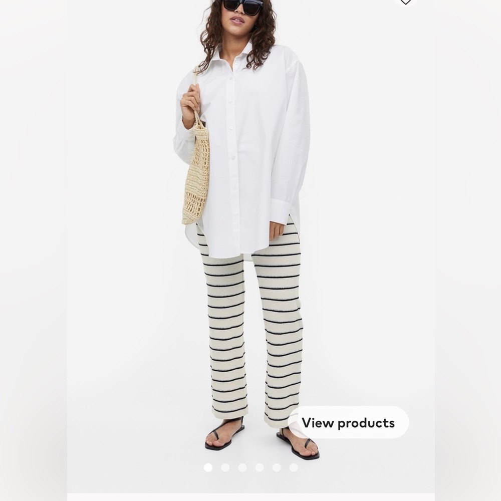 Maternity ribbed jersey pants